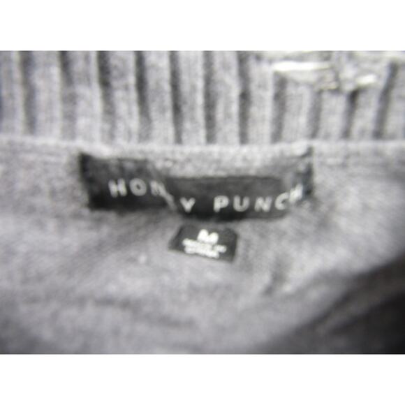 Honey Punch Sweater Womens Medium Distressed V Neck Coastal Nautical Neutral - Picture 5 of 9